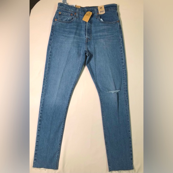 Levi's Denim - Levi’s 501 Skinny High Rise Blue Jeans.